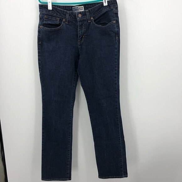 Levi’s Women’s Size 12 Mid Rise Straight Jeans Five Pocket Design Button Zipper - Picture 5 of 9